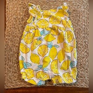 NB Romper with adorable lemon motif